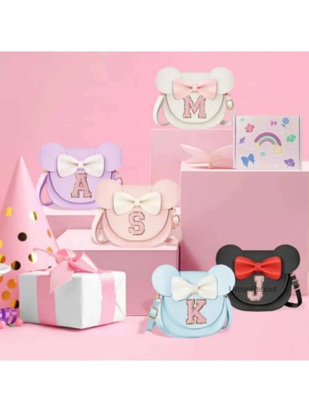 Girls Toddler Crossbody Purse PU Leather Mini Satchel Purse Wallet